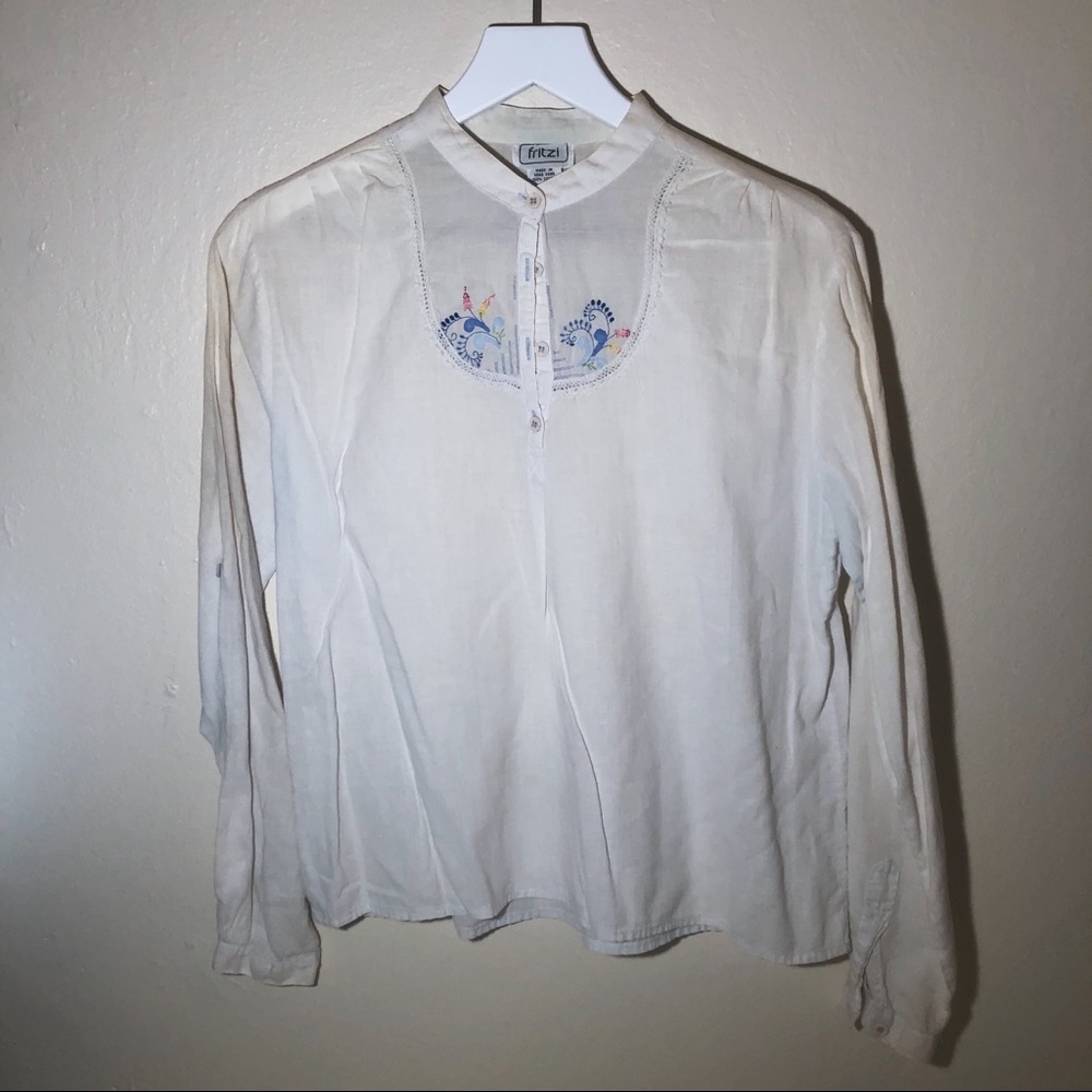 Vintage Fritzi Embroidered Blouse